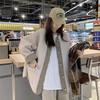 Casaco Dairy Wear Feminino Outono e Inverno 2023 Novo Estilo Coreano Lã de Imitação de Cordeiro Espessado Solto Manga Longa Top