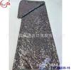 Tecido de lantejoulas com criptografia multicolor 3MM tecido totalmente bordado vestido de noiva vestido presente tecido para vestuário fábrica atacado