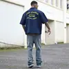 AliExpress 2026 Verano Moda Masculina Más Vendido: Pantalones Casuales Versátiles Azules con Manchas y Desgastados al por Mayor