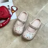 Zuecos Mary Jane de EVA con divertido diseño de conejito en forma de corazón, adecuados para usar al aire libre en verano, ligeros y casuales, pantuflas cerradas para mujer