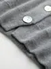 Cárdigan de Punto con Botones Gruesos y Suéter de Cachemira Ajustable a la Cintura para Mujer, Suéter de Punto de Moda con Cuello en V y Mangas Largas