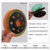 Disco de Polimento Laranja de 5 Polegadas com 8 Furos e 4 Olhos Adequado para Lixadeira Ryobi Disco de Polimento Autoadesivo com Lixa de Gancho Curto