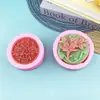 Molde para Sabão DIY Renda Dupla Felicidade Molde Formato Lírio Pode Ser Usado como Molde para Sabão Aromaterapia Vela Gesso
