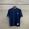 Ventas Directas de Fábrica Tb Nuevo Estilo de Verano Camiseta Casual de Manga Corta con Cuello Redondo y Hilo Rayado Circular de Cachorro para Hombres y Mujeres