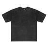 Camisetas Americanas para Hombre y Mujer de 230g, Camisetas Retro Lavadas y Desgastadas, Algodón de Manga Corta Estilo Holgado de Marca de Moda Personalización de Manga Corta