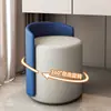 Cadeira de Maquiagem para Quarto Principal Luxo Leve Quarto de Meninas Banqueta de Maquiagem para Casa Banqueta de Assento Simples Moderna de Ponta