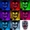 Besame Luminosa Transfronteriza Mascarilla Venta al por Mayor Mascarada Luz Fría LED Máscara Halloween Accesorios de Terror