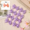 Accesorios casuales Transfronterizos europeos y americanos Accesorio para el cabello de lazo cinta acanalada de color sólido lazo pinza pequeña para el cabello para niños