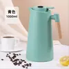 Cafetera con Mango de Madera Maciza Revestimiento de Vidrio Hervidor de Agua Caliente Botella para Hervir Agua Gran Capacidad Hervidor de Agua Térmico para el Hogar Escandinavo