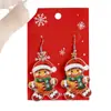 Navidad Lindo Hombre de Jengibre Gancho para Oreja Gorro de Navidad Bufanda Encanto Pendientes Para Mujeres De Usar Joyería de Oreja Ligera Venta al por Mayor
