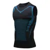 Transfronteiriço Secagem Rápida Fitness Elástico Respirável Treinamento Esportes Sem Mangas Ajustado Roupas Secagem Rápida Camada Base Regata Sem Mangas