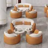 Conjunto de Sofá e Cadeiras para Negócios de Hotel e Escritório, Sofá e Cadeira Criativos para Lazer e Recepção de Salão de Beleza