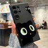 Funda para Teléfono Móvil Samsung Gato de Ojos Grandes S24S23 Gato S22 Adecuada para S21S20Fe Linda Galaxy S25Ultra
