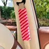Protector de Hombro para Cinturón de Seguridad de Coche de Felpa, Protector de Cinturón de Seguridad de Coche Rayado Lindo, Protector de Hombro Antiasfixia para Niños