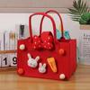 Bolsa de Presente Animal de Desenho Animado 2023 Celebração Lua Cheia do Bebê Aniversário Bolsa Tote de Feltro de Desenho Animado Bolsa de Feltro de Desenho Animado