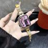 Pulsera de Metal Mariposa Giratoria Adecuada para Apple 5678910 Generación Huawei Fit4 Gt5 Xiaomi 10 Samsung Pulsera de Muñeca