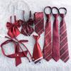 Corbata Roja Estilo Uniforme Escolar Sin Corbata Uniforme Jk Flor de Cuello Accesorio Traje de Marinero Japonés Estilo Universitario Femenino Versátil Trendy