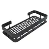 Estante de Almacenamiento sin Taladro Estante de Almacenamiento para Pegar y Usar Tipo Pared con Ventosa Rectangular Portavasos para Cepillo de Dientes de Baño