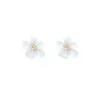 Pendientes de Flor Fresca y Dulce con Circonita Super Flash para Mujer Diseño de Nicho Pendientes de Alta Gama Joyería de Oreja Moderna y Versátil