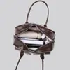 Bolso Nuevo para Mujer Moda Nicho Cuero de Cera de Abeja Bolso Bowling Multibolsillos Bolso de Axila Bolso de Mano para Viajes Diarios Bolso de Hombro