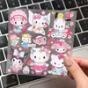 Pegatinas Populares Dulces de Kitty Kuromi My Melody para Niños Niñas Ins Lindas de Dibujos Animados Impermeables Decoración de Diario