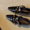 Zapatos Mary Jane de Estilo Niche de Moda para Mujer con Diseño Oculto para Aumentar la Altura, Punta Cuadrada y Correa Única