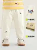 Ropa Infantil Panda Kaka Pantalones de Algodón Puro para Bebé Pantalones Largos de Otoño para Niños Pantalones Casuales para Niñas Pantalones Tejidos para Niños