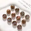 Estilo ins vintage, exquisitos, redondos, adornos de resina con purpurina brillante para pendientes DIY, accesorios para el cabello y pinzas para el cabello