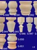 Talla Redonda de Madera Maciza, Pieza Pequeña de Madera, Talla Redonda Maciza, Pilar de Cabecera de Cama, Pasamanos de Escalera, Capitel Decorativo de Madera