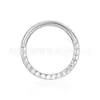 Aro de nariz europeo y americano transfronterizo acero inoxidable 316L aro cerrado sin costuras aro cerrado plano joyería para perforación corporal aro para cartílago