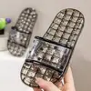 Chinelos Transparentes de Cristal Pai-Filho Masculinos de Verão Simples para Casa Interna Clássicos Modernos Leves para Casal