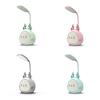 Caneta de caracol de desenho animado LED suporte de mesa lâmpada USB recarregável proteção para os olhos das crianças luz noturna presente LOGO lâmpada de mesa