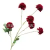 Flores Artificiais com 6 Cabeças de Eucalipto e Lilás para Decoração de Corredor de Casamento, Arte Floral para Casa, Decoração Suave e Exportação
