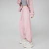 Calça de Moletom Feminina Off-White Estilo Americano Primavera e Outono 2025 Nova Slim-Fit Jogger Casual Reta Solta com Forro de Lã