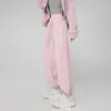Calça Jogger Feminina Estilo Americano Primavera e Outono 2025 Nova Solta Casual Moletom