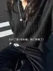 Camiseta de Manga Larga con Cuello en V Estilo Tweed Patrón de Espiga para Hombre Camiseta Base Rayada de Corte Limpio Sudadera Tops Sueltos para Pareja