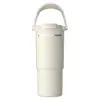 Copo de Gelo Portátil Transfronteiriço para Duas Bebidas Aço Inoxidável 316 Copo Térmico Portátil Copo com Canudo para Duas Bebidas Montado em Carro para Uso Externo