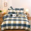 Suministro de fábrica de lijado de cuatro piezas de sábanas de dormitorio de estudiantes, edredón, ropa de cama, juego de tres piezas, una generación de cabello