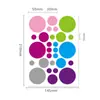 Etiquetas Autoadhesivas de Puntos de Colores Preescolar Color Escrito a Mano en Blanco Redondas Múltiples Tamaños Pegatinas de Etiqueta Selladora