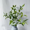 Plantas Verdes Simuladas, Folhas de Bambu Ricas, Decoração de Casamento com Eucalipto, Decoração de Casa, Atacado Transfronteiriço