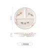 Juego de Vajilla de Cerámica Morada Estilo Japonés para el Hogar Nuevo Plato y Tazón Vajilla Fresca Plato de Regalo para Casa Plato Tazón Juego de Palillos