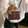2026 nuevo bolso retro de un solo hombro para mujer, bolso de moda para ir al trabajo, bolso de lunares de moda, bolso de mano estilo coreano, bolso cruzado casual, nicho