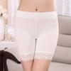 8949 talla extra grande para mujer leggings de ropa interior de cintura alta anti-luz seda de hielo sin costuras encaje pantalones de seguridad