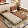 Sofá cama nuevo modelo, doble propósito, reclinable y para sentarse, adecuado para apartamentos pequeños, color crema, estilo vintage, ideal para siestas, viviendas de alquiler, gama alta, plegable, multifuncional