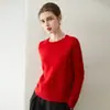 Suéter gola redonda ombro raglã 100% cashmere outono e inverno para mulheres, pulôver solto e casual, suéter base espesso e quente