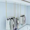 Arara de parede para exposição de roupas nórdicas cabide cabide para loja de roupas femininas cabide de parede cabide para vestido de noiva prateleira para vestidos