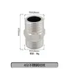 Adaptador Roscado de Acero Inoxidable Reductor Doble Rosca Macho Extensión Directa de 1/4 de Pulgada a 3/8 de Pulgada, 1/2 Pulgada, 3/4 de Pulgada a 1 Pulgada Accesorios para Tuberías de Agua