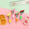 Mini bolígrafo de cuatro colores coreano lindo ins caricatura lindo cabeza color pluma premio estudiante regalo