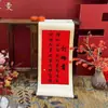 Rolo de Engajamento Banquete de Engajamento Decoração Estilo Chinês Rolo Pendurado Manuscrito Retro Dia do Presente Livro