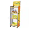 Pedido Mínimo de 1 Pieza, Envío Gratis, Estante de Montaje de Tubería y Placa de Hierro Puro, Estante para Refrescos, Soporte Promocional Metálico, Estante de Exhibición para Carrito de Venta